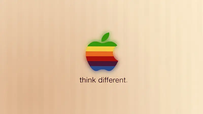 Apple 蘋果品牌標誌示意圖，呈現 Logo 如何承載品牌理念與視覺識別。